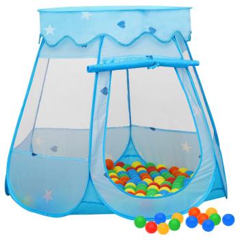 ARDEBO.de - Kinder-Spielzelt mit 250 Bällen Blau 102x102x82 cm