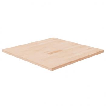 ARDEBO.de - Tischplatte Quadratisch 70x70x2,5 cm Eichenholz Unbehandelt