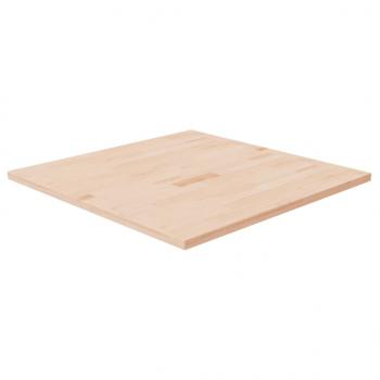 ARDEBO.de - Tischplatte Quadratisch 80x80x2,5 cm Eichenholz Unbehandelt