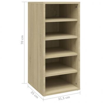 Schuhschrank Sonoma-Eiche 31,5x35x70 cm Holzwerkstoff