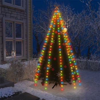 ARDEBO.de - Weihnachtsbaum-Lichternetz mit 300 LEDs Mehrfarbig 300 cm