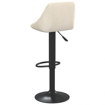 Barhocker 2 Stk. Creme Samt