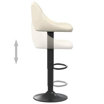 Barhocker 2 Stk. Creme Samt