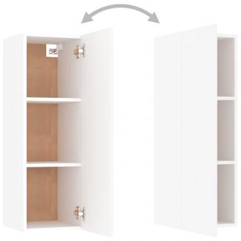 4-tlg. TV-Schrank-Set Weiß Holzwerkstoff