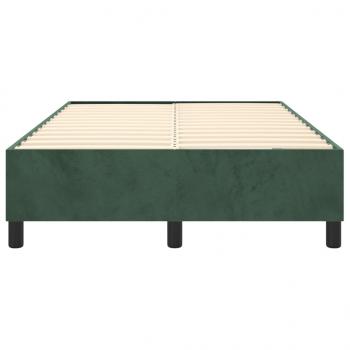 Boxspringbett Dunkelgrün 120x200 cm Samt