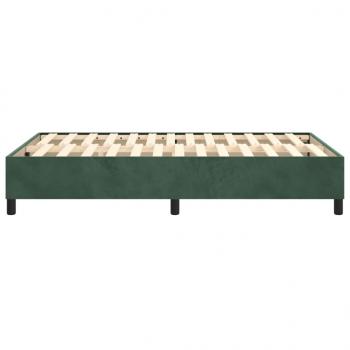 Boxspringbett Dunkelgrün 120x200 cm Samt