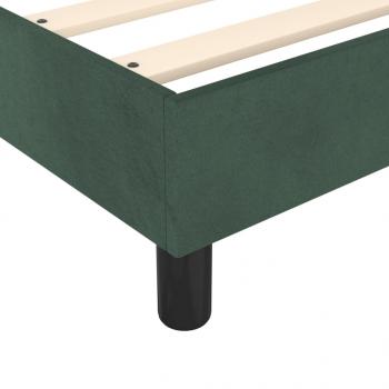 Boxspringbett Dunkelgrün 160x200 cm Samt