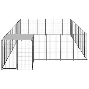 Hundezwinger Schwarz 19,36 m² Stahl  