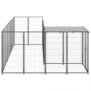 Hundezwinger Schwarz 6,05 m² Stahl   