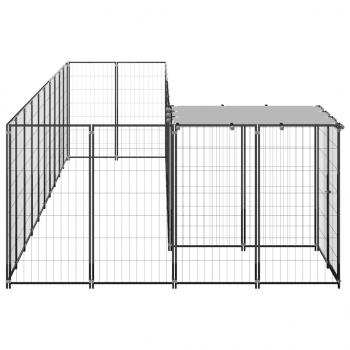 Hundezwinger Schwarz 7,26 m² Stahl  