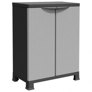 Kunststoffschrank 68x39x92 cm Rattan-Design