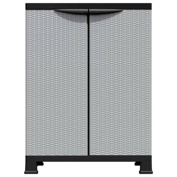 Kunststoffschrank 68x39x92 cm Rattan-Design