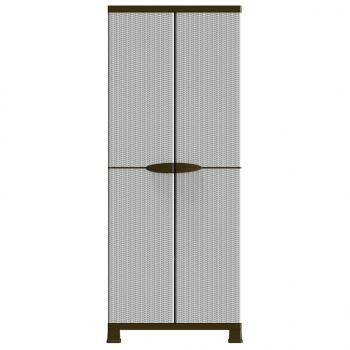 Kunststoffschrank 68x39x171,5 cm Rattan-Design