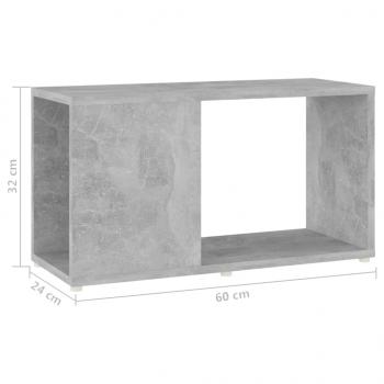 TV-Schrank Betongrau 60x24x32 cm Holzwerkstoff