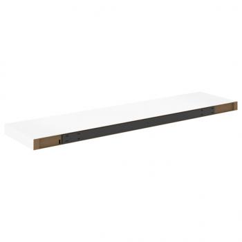 Schweberegale 4 Stk. Eiche und Weiß 90x23,5x3,8 cm MDF