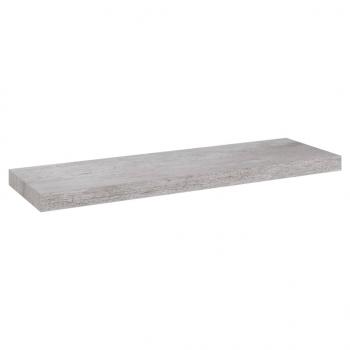 Schweberegale 2 Stk. Betongrau 80x23,5x3,8 cm MDF