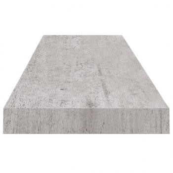 Schweberegale 2 Stk. Betongrau 90x23,5x3,8 cm MDF