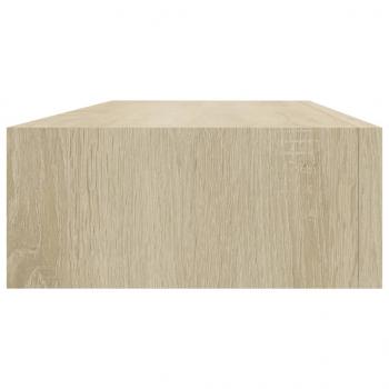 Wandregale mit Schubladen 2 Stk. Eichen-Optik 60x23,5x10 cm MDF