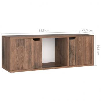 TV-Schrank Räuchereiche 88,5x27,5x30,5 cm Holzwerkstoff