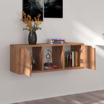 TV-Schrank Braun Eichen-Optik 88,5x27,5x30,5 cm Holzwerkstoff