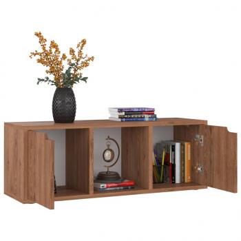 TV-Schrank Braun Eichen-Optik 88,5x27,5x30,5 cm Holzwerkstoff