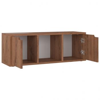 TV-Schrank Braun Eichen-Optik 88,5x27,5x30,5 cm Holzwerkstoff