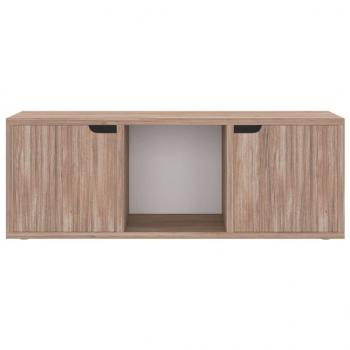 TV-Schrank Grau Sonoma-Eiche 88,5x27,5x30,5 cm Holzwerkstoff