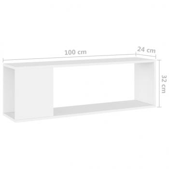 TV-Schrank Weiß 100x24x32 cm Holzwerkstoff