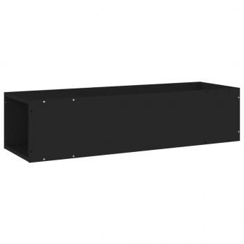 TV-Schrank Schwarz 100x24x32 cm Holzwerkstoff