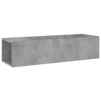 TV-Schrank Betongrau 100x24x32 cm Holzwerkstoff