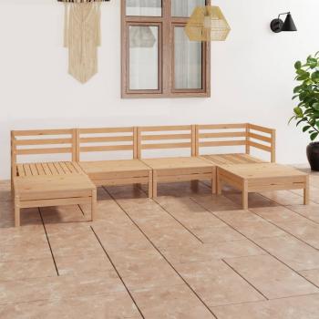 ARDEBO.de - 6-tlg. Garten-Lounge-Set Massivholz Kiefer