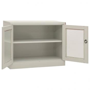 Büroschrank Hellgrau 90x40x70 cm Stahl 