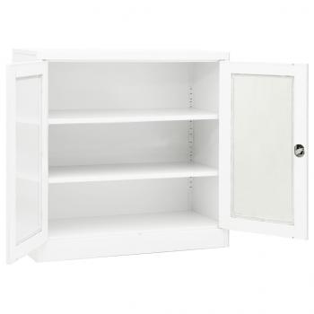 Büroschrank Weiß 90x40x90 cm Stahl 