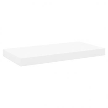 Schweberegale 2 Stk. Eichen-Optik und Weiß 50x23x3,8 cm MDF