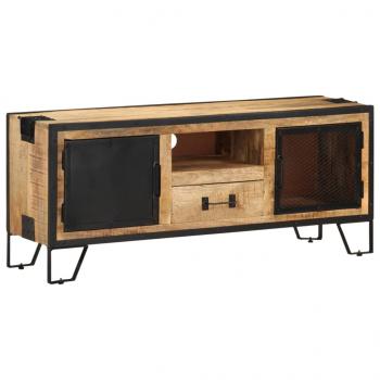 TV-Schrank 110x31x46 cm Raues Mangoholz