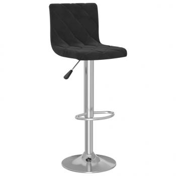 Barhocker 2 Stk. Schwarz Samt 