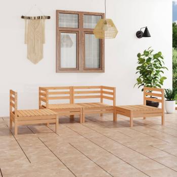 ARDEBO.de - 4-tlg. Garten-Lounge-Set Kiefer Massivholz