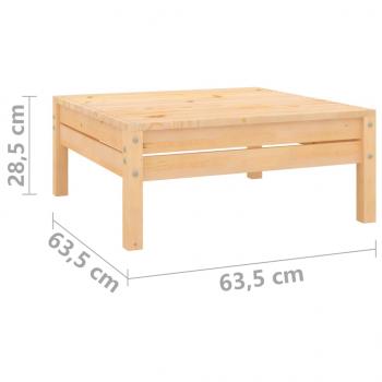 4-tlg. Garten-Lounge-Set Massivholz Kiefer