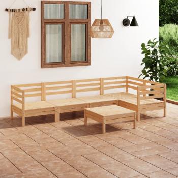 ARDEBO.de - 6-tlg. Garten-Lounge-Set Kiefer Massivholz