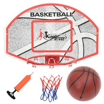 ARDEBO.de - 5-tlg. Basketball-Set für die Wandmontage 66x44,5 cm