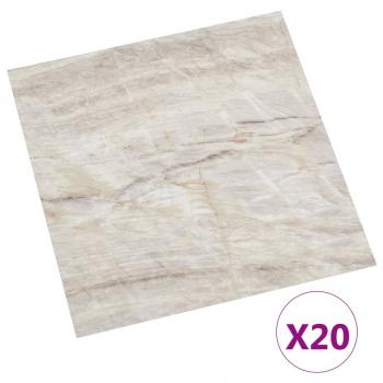 PVC-Fliesen Selbstklebend 20 Stk. 1,86 m² Beige