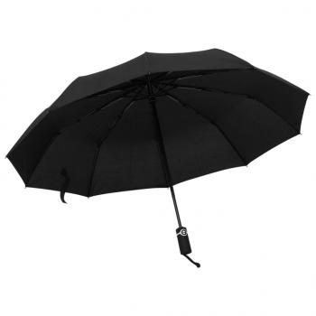 ARDEBO.de - Faltbarer Regenschirm Automatisch Schwarz 104 cm   