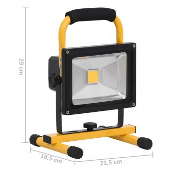 LED-Strahler Wiederaufladbar mit Handgriff 30W Warmweiß