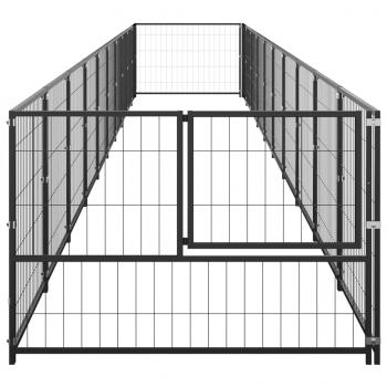 Hundezwinger Schwarz 10 m² Stahl