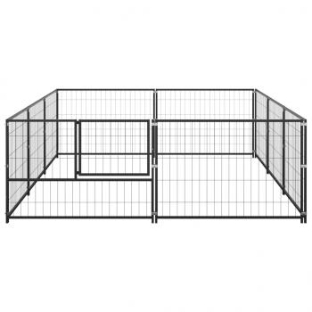 Hundezwinger Schwarz 6 m² Stahl