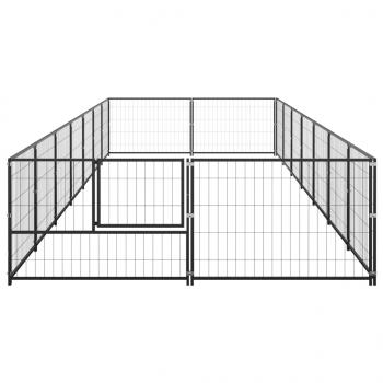 Hundezwinger Schwarz 14 m² Stahl