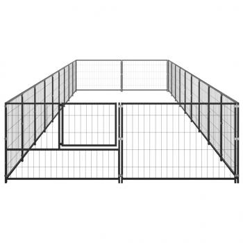 Hundezwinger Schwarz 18 m² Stahl