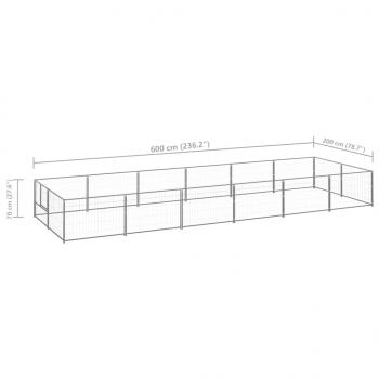 Hundezwinger Silbern 12 m² Stahl