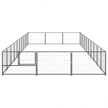 Hundezwinger Schwarz 30 m² Stahl