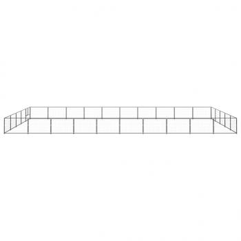 Hundezwinger Schwarz 50 m² Stahl